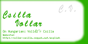 csilla vollar business card